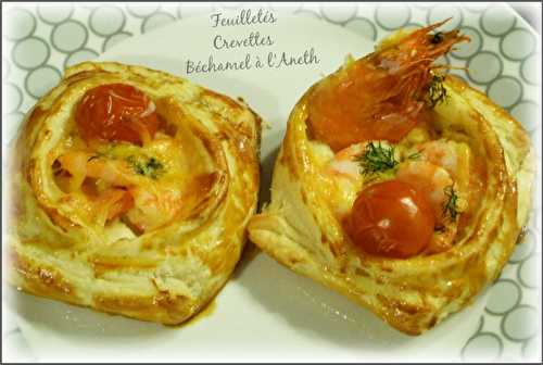 Feuilletés Crevettes et Béchamel à l'Aneth