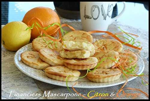 Financiers au Citron et à l'Orange & Mascarpone