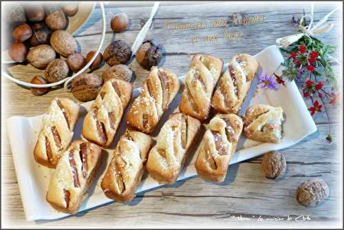 Financiers aux noix et aux pommes