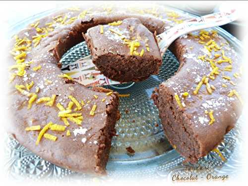 Fondant au Chocolat à l'orange (au Mascarpone , sans beurre ni œufs )