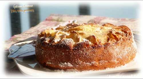 Gâteau crémeux très très pommes