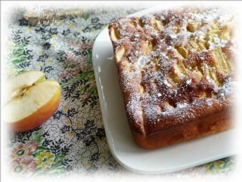 Gâteau léger aux pommes ( à ma façon ).