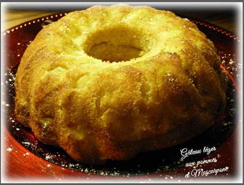 Gâteau léger aux pommes et mascarpone