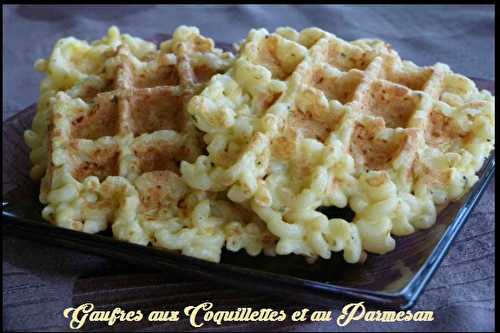 Gaufres de Coquillettes au Parmesan