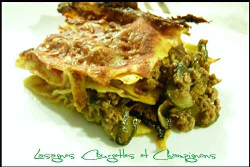 Lasagnes aux Courgettes et Champignons