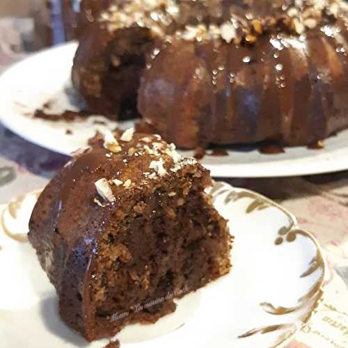 Mi fondant Mi marbré chocolat et noix (© Cath de Miam )