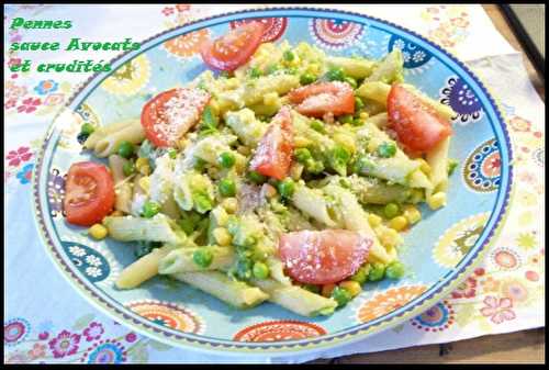 Pennes sauce Avocats