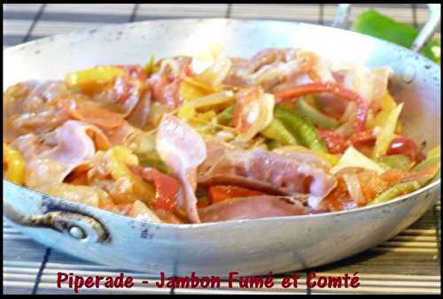 Piperade aux Jambon fumé et Comté