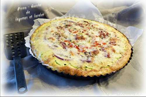 Pizza - Quiche de légumes et lardon