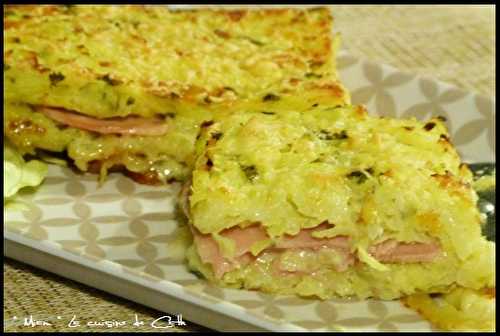 Pomme de terre en Croque Monsieur