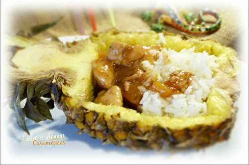 Poulet et ananas caramélisés