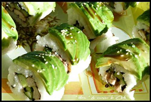  " Miam " Poulet Teriyaki Sushi Roll -  "MIAM" La cuisine de Cath 