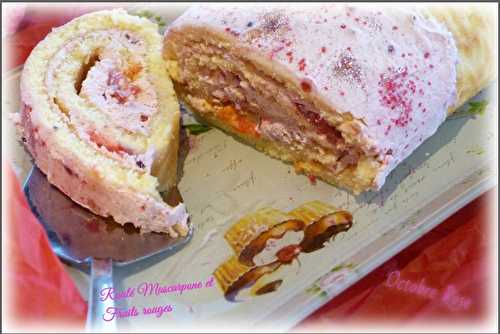 Roulé aux fraises #Octobre Rose