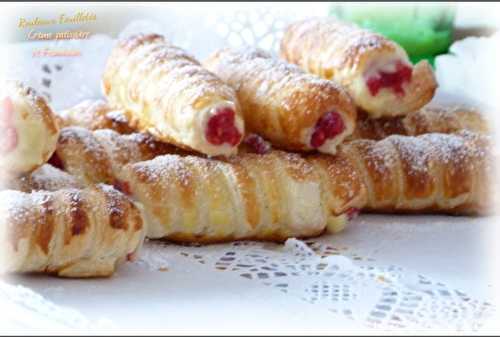 Rouleaux crème pâtissière et Framboises