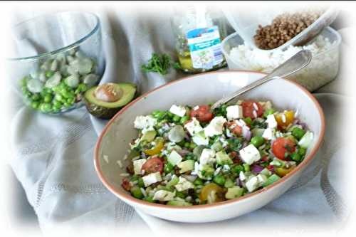 Salade de légumineuses au fromage de Brebis