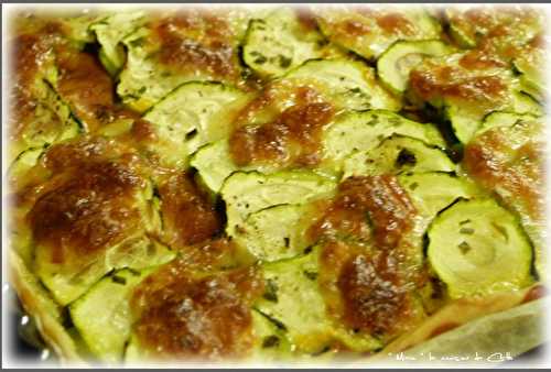Tarte aux Courgettes - Jambon et Mozzarella sauce Curry