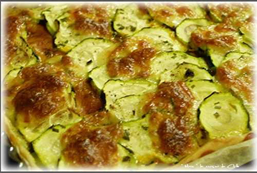 Tarte aux Courgettes - Jambon et Mozzarella sauce Curry