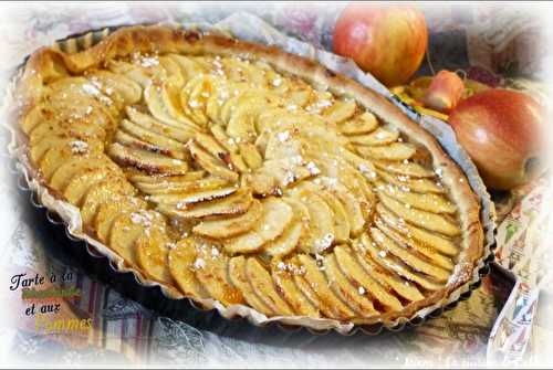 Tarte Rhubarbe - Pommes