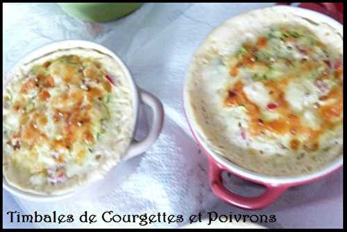 Timbale de courgettes et poivron