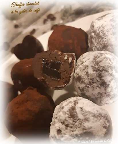 Truffes chocolat à la gelée de café