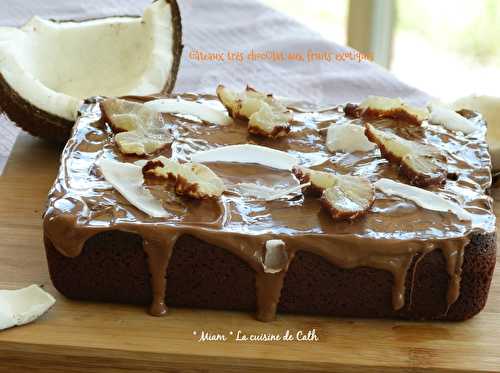 Gâteau très ChocOlat aux fruits exotiques