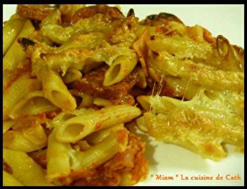  " Maim " Gratin de Pennes au Chorizo -  "MIAM" La cuisine de Cath 