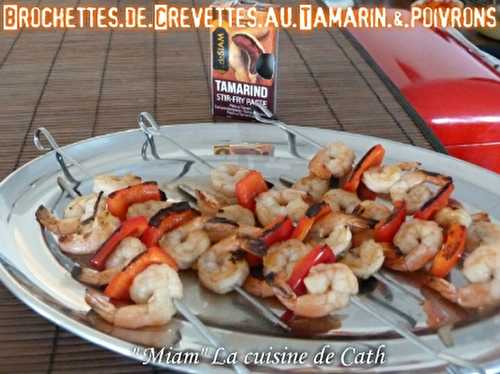  " MIAM " Brochettes Crevettes épices Thaï -  "MIAM" La cuisine de Cath 