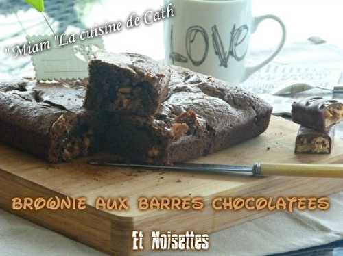 Brownie aux barres chocolatées & noisettes