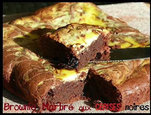 BroWnie Marbré aux cerises noires