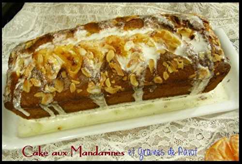 Cake aux Mandarines et graine de Pavots