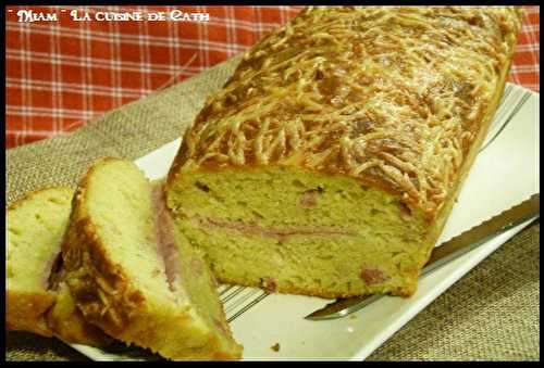 Cake Jambon-Lardon -Boursin & graines de Moutarde