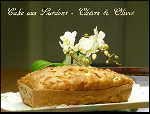 Cake lardons - Chèvre et Olives
