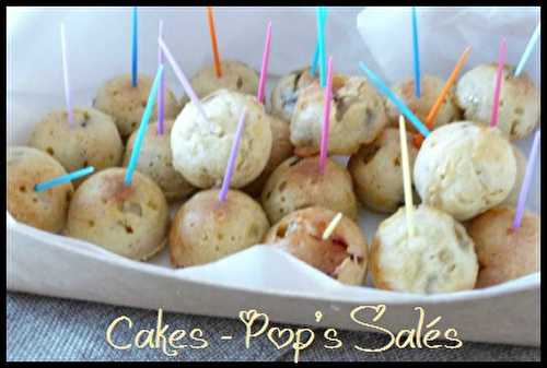 Cake-Pop's Salé { Champignon ,Salami et chèvre }