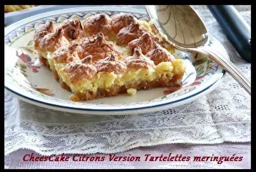 CheeseCake aux citrons version Tartelette meringuée { BatailleFood #20 }