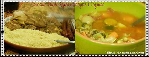 Couscous Poulet,Agneau,Merguez et Légumes