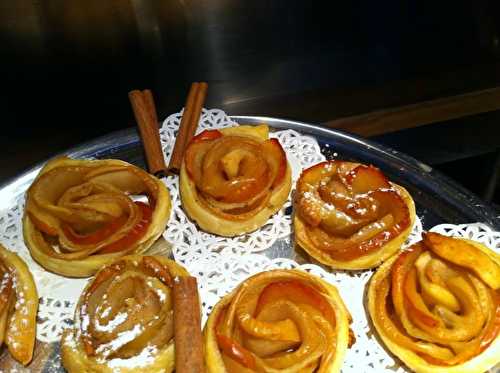 "MIAM" Feuilletés de pommes en forme de Roses ...