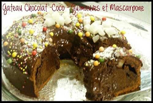 Gâteau Chocolat -Coco - Guimauves et Mascarpone