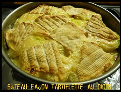 Gâteau façon Tartiflette au Diots