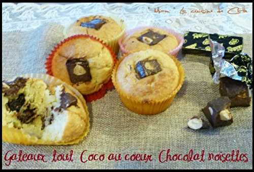 Gâteaux tout Coco au cœur Chocolat noisettes