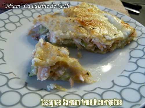 Lasagne au Saumon fumé et courgettes