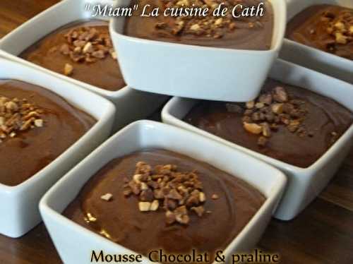 Mousse au ChocOlat et pralin ..