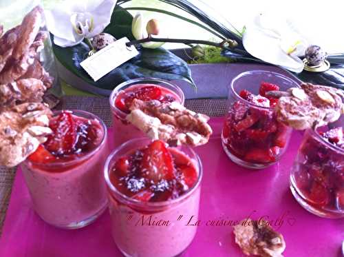 Mousse-Smoothie de Fraises