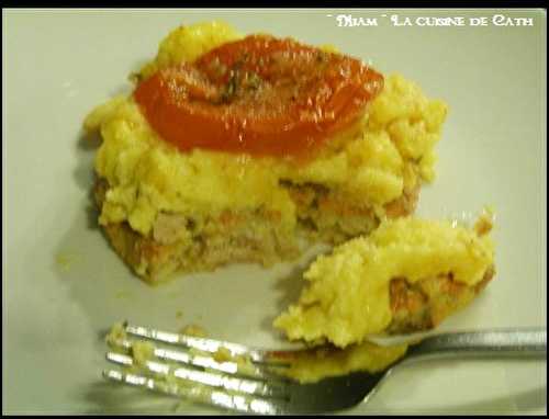 Polenta gratinée aux Tomates et Croquette de Poulet #AntiGaspi