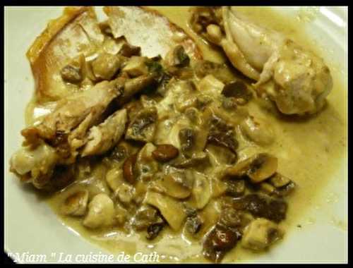 Poulet aux Champignons et au Mont D'Or