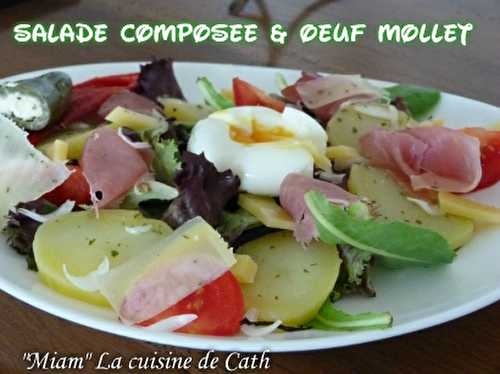 Salade composée & œuf mollet