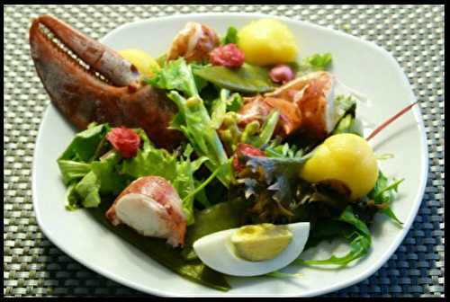  " Miam "  Salade de Homard passion à l'huile d'avocat  -  "MIAM" La cuisine de Cath 