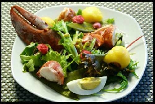 Salade de Homard passion à l'huile d'avocat