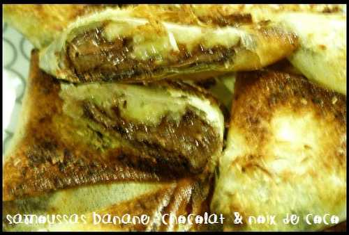 Samoussas Nutella Bananes et noix de CoCo