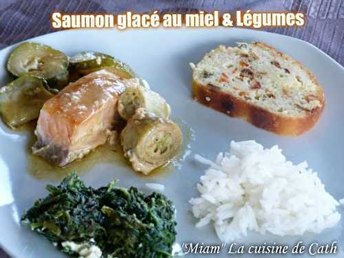 Saumon glacé au miel & ses Légumes