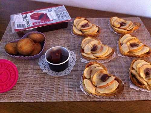 tartelettes pomme et pâte de coing..